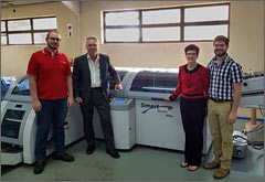 Colourtech 
              Management and representatives from Ipex Machinery