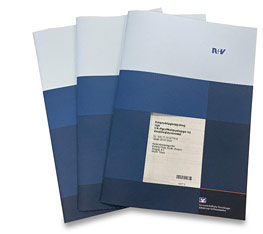 Booklets produced by  R+V using their Smart-binder