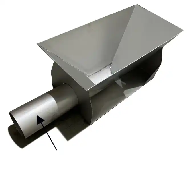 Trimmer waste collection chute TCC-100